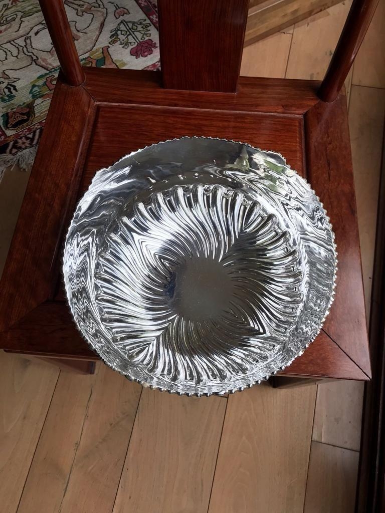 A great looking Antique sterling solid silver Rose / Punch bowl: Sheffield 1899.William Mammatt & - Bild 10 aus 15