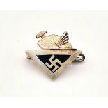 3rd Reich Guild of German Hand Workers Pin worn by Watch Makers, Jewellers, Etc.