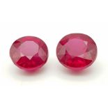 Two Ruby Gemstones. 9.07 and 9.82ct. Both come with a certificate.