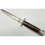 A Vintage WW2 Period Private Purchase Commando Dagger by William Rogers. Fairbairn Sykes Style Blade