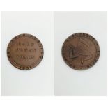 An 1831 Isle of Man Half Penny Token.