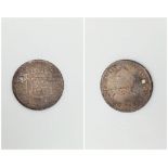 A 1773 Mexican Half Real Silver Coin.