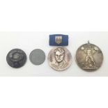 A Parcel of 4 German Military Interest Vintage Coins and Medals Comprising; a 1941 10 Reichsmark