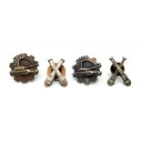 A Parcel of 4 Believed to be WW2 Vintage German Military Badge/Studs Comprising of Two Tank Emblem