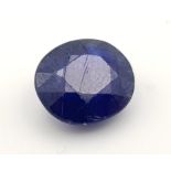 A 4.60ct Blue Sapphire (Corundum) . Cushion cut. Comes with a certificate.