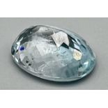 12.25 Ct Mixed Cut Blue Topaz, Oval Shape, GLI Certified