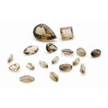 8.15 Ct Mixed Cut Smoky Quartz Lot, GLI Certified