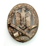 WW2 German General Assault Badge. Solid Back LDO Marked 20.