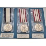 A Collection of 3 Vintage Retrospective Copies of Naval General Service Medals Comprising; Battle of