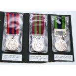 A Collection of 3 Vintage Retrospective Copies of Indian Military General Service Medals Comprising;