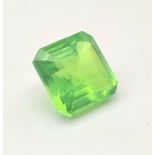 A Green Peridot Gemstone. 10.87ct. Comes with a certificate.