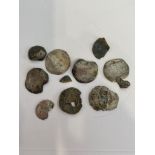 Selection of hammered SILVER COINS from the Middle Ages. Includes a partial Henry VIII together with