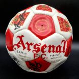 An Arsenal FC 1997/8 Double Winning Signed Football. Includes: David Seaman, Tony Adams, Ian Wright.