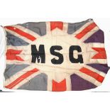 WW1 British Maintenance Support Group Rear Echelon Flag. The rear echelon had a field dressing