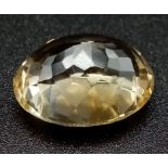 14.50 Ct Mixed Cut Citrine, Oval Shape, GLI Certified