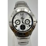 An Adidas Chronograph Gents Sport Watch. Stainless steel strap and case - 40mm. In good condition
