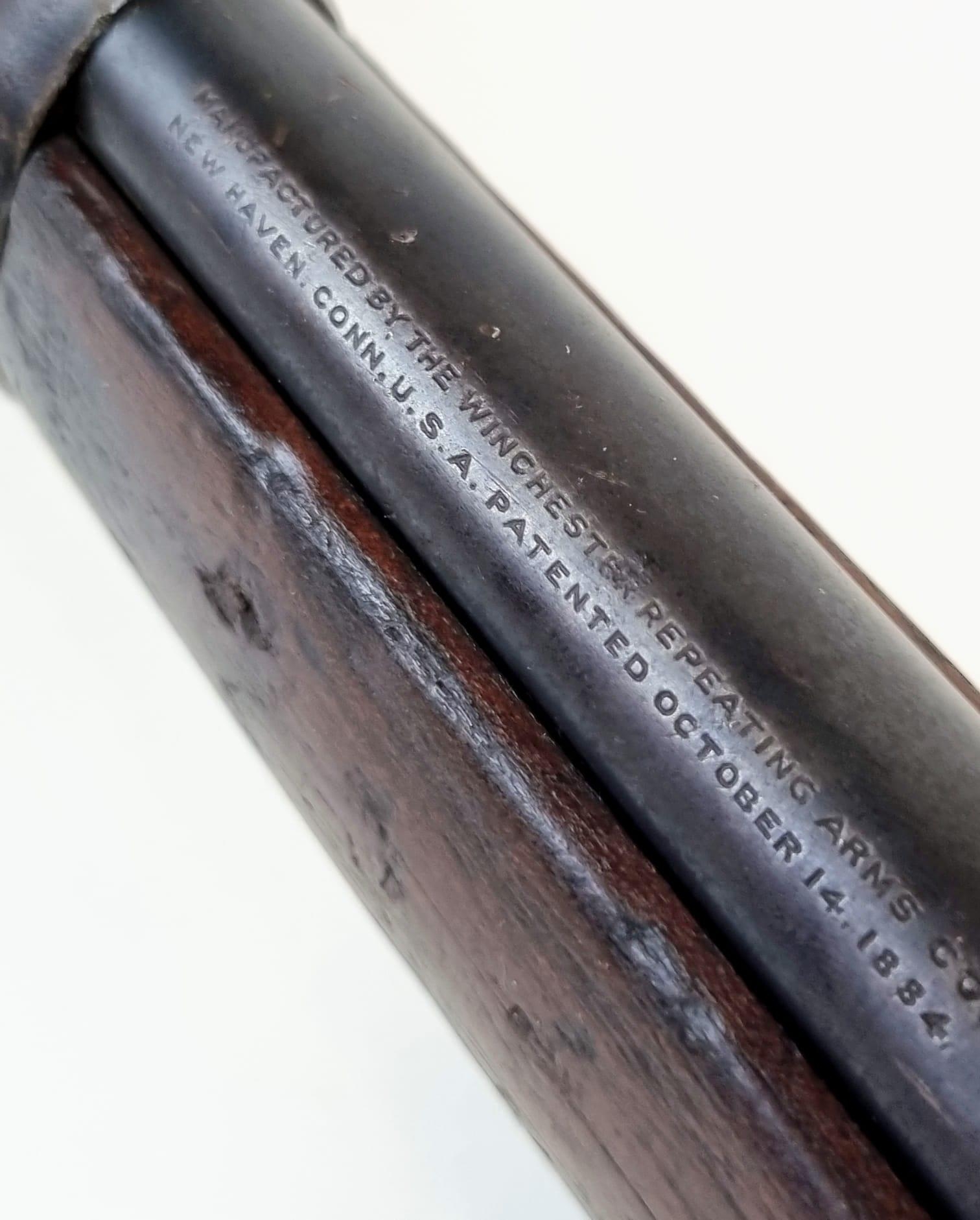 A Rare 1892 Winchester Saddle Ring Carbine Lever Action Rifle. 44WCF (44-40) calibre. Manufactured - Image 12 of 14
