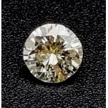 A BRILLIANT CUT QUALITY DIAMOND SINGLE STONE .86CT