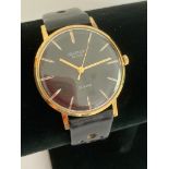 Gentlemans vintage 1970’s SEKONDA DE LUXE wristwatch in gold tone, original Soviet production