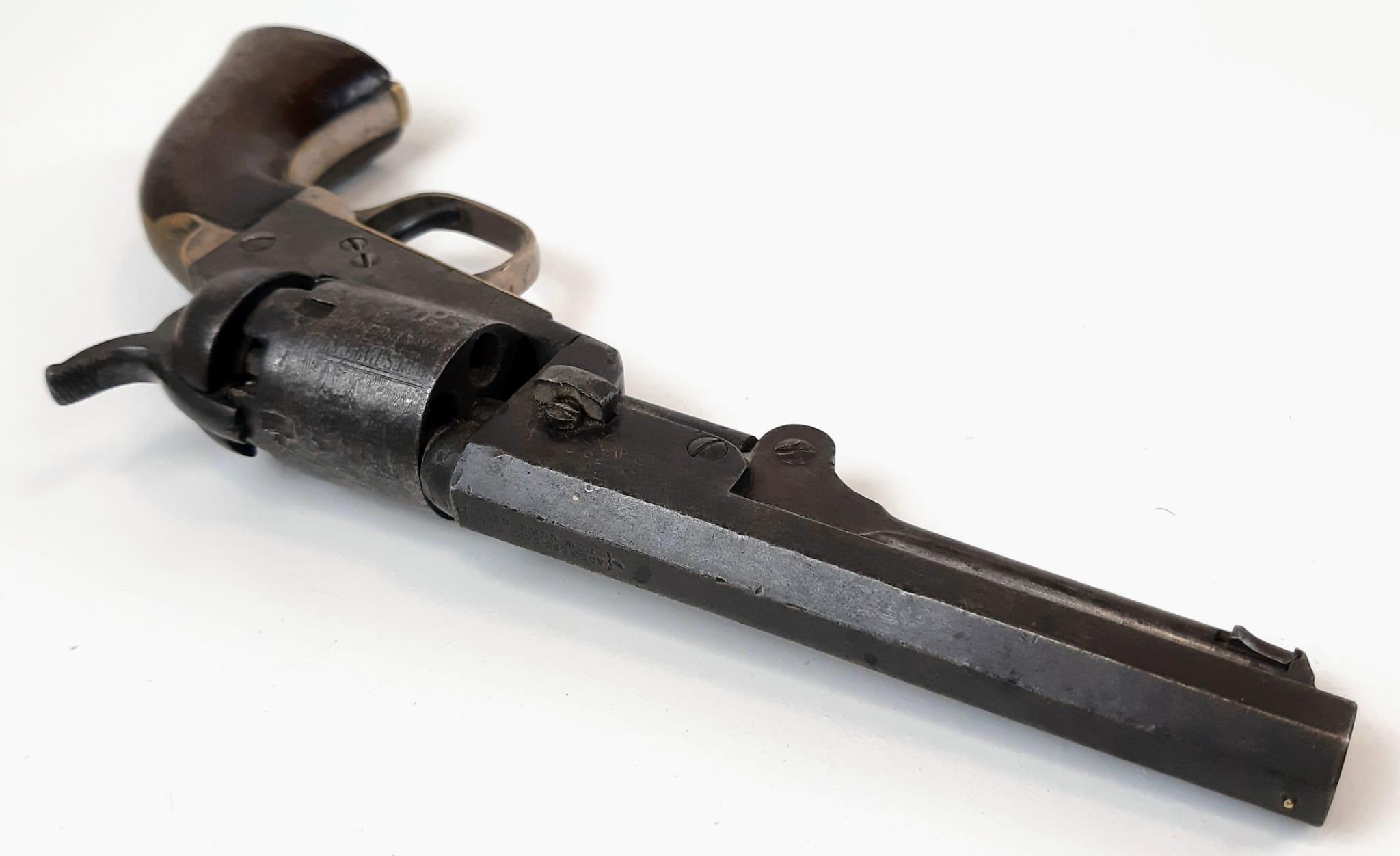 A Rare Antique Colt Black Powder Model 1849 Pocket Revolver. This .31 calibre gun was manufactured - Bild 4 aus 11