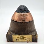 WW1 German HZ 14 Fuze and Wood that was found on the Somme and now a Paper Weight.