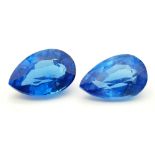 Two Blue Sapphire Gemstones. 8.52 and 10.52ct. Both come with a certificate.