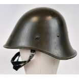 A Dutch M34 WW2 Pattern Steel Helmet as Supplied by the Dutch Government to the Romanian Army During