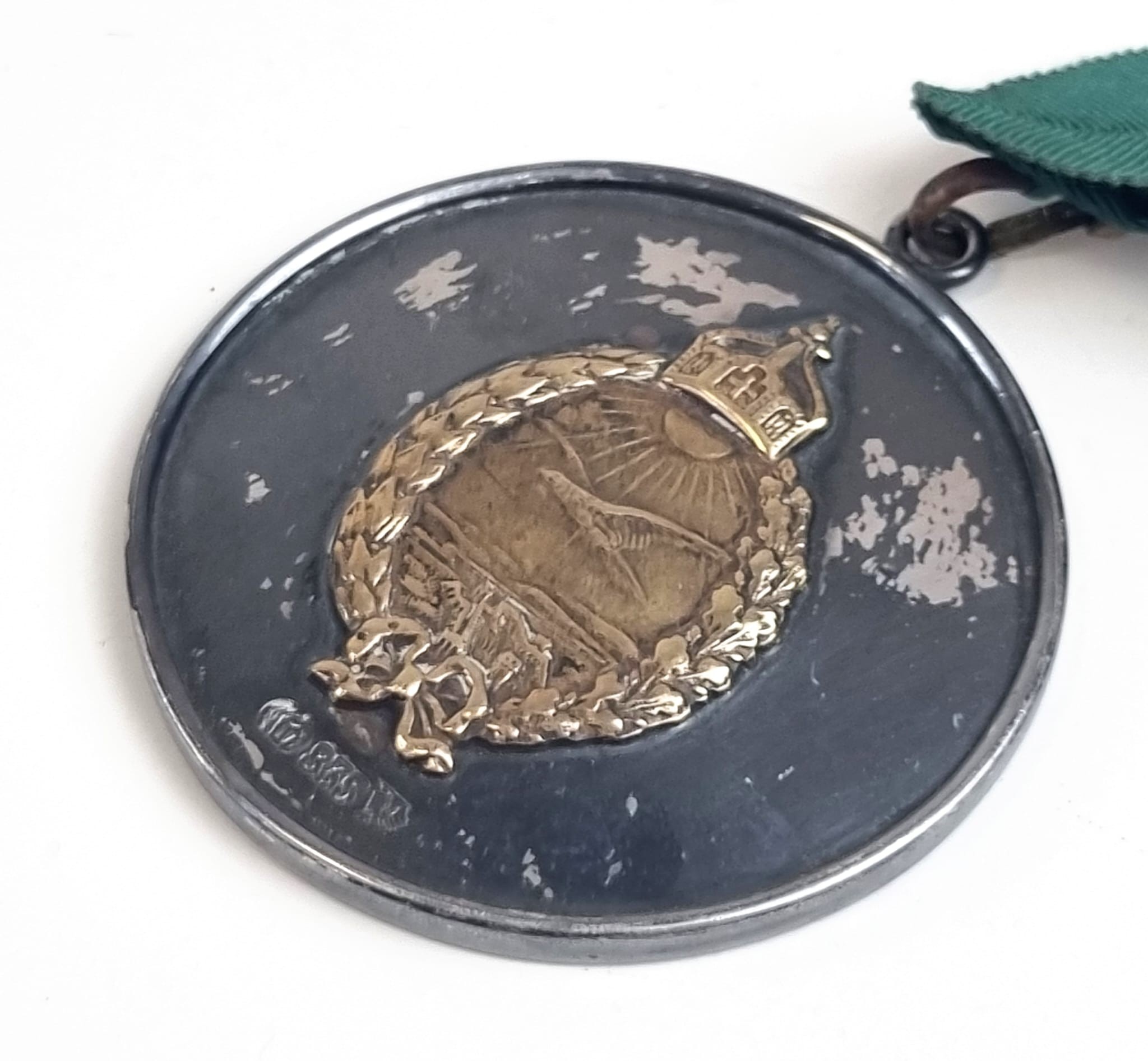 Cased Silver German Marine Freikorps Medallion awarded to the ex WW1 Imperial German Naval Pilot and - Image 2 of 6