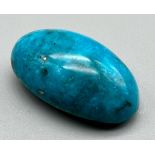 40.85 Ct Cabochon Turquoise , Oval Shape, GLI Certified