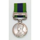 An India General Secretary Medal 1908 with Clasp - AFGHANISTAN NWF 1919. Named to 116 Sepoy
