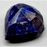 A 26.05ct Blue Sapphire (Composite) Pear cut. Comes with a certificate.