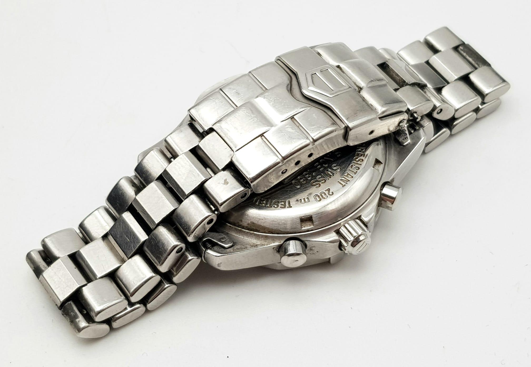 A Tag Heuer Profession Ladies Diver Quartz Watch. Stainless steel strap and case - 35mm. Black - Bild 5 aus 7