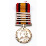 A Queen Victoria South Africa Medal with Five Clasps. TUNGELA HEIGHTS, ORANGE FREE STATE, RELIEF