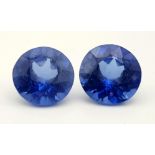 Two Tanzanite Gemstones. 10.12 and 10.52ct. Both come with a certificate.