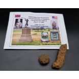 Certified American Civil War Battle Relic of Gettysburg: Case Shot and Shell Fragment.
