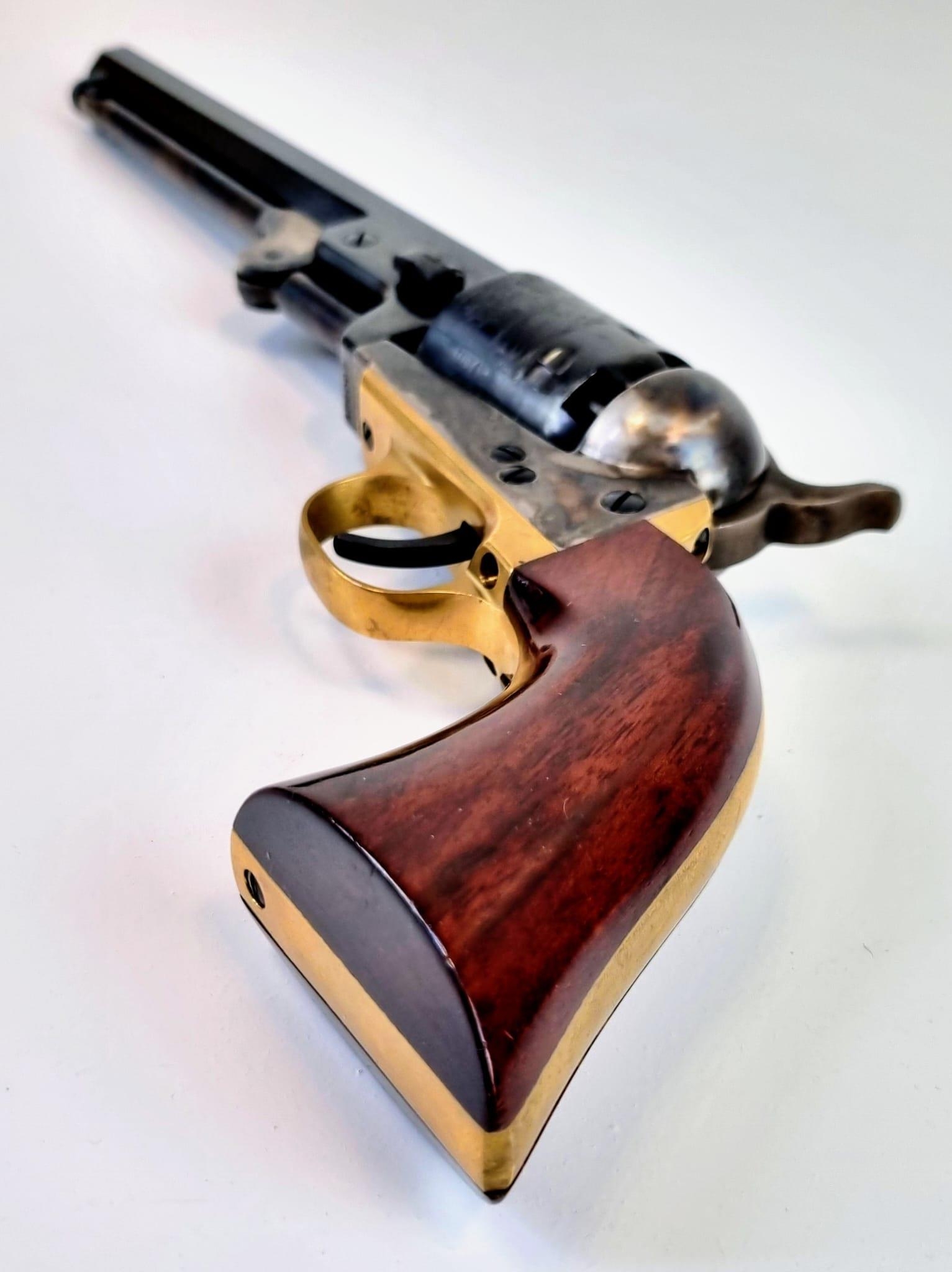 A Deactivated 1851 Uberti Model Navy Black Powder Revolver Pistol. Muzzle loading. Calibre -.36. 7.5 - Image 4 of 11