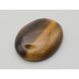 58.60 Ct Cabochon Tiger Eye, Oval Shape, GLI Certified