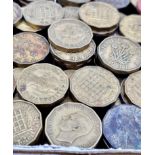 400 Vintage Brass Three Pence Coins.