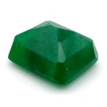 A 5.60ct Green Beryl (Composite). Emerald cut. Comes with a certificate.