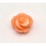 4.12 Ct Carved Shape Pink Coral, GLI Certified