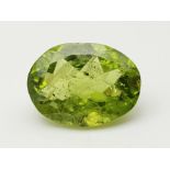 3.53 Ct Mixed Cut Peridot, Oval Shape, IGL&I Certified