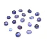 19.35 Ct Cabochon Tanzanite Lot, GLI Certified