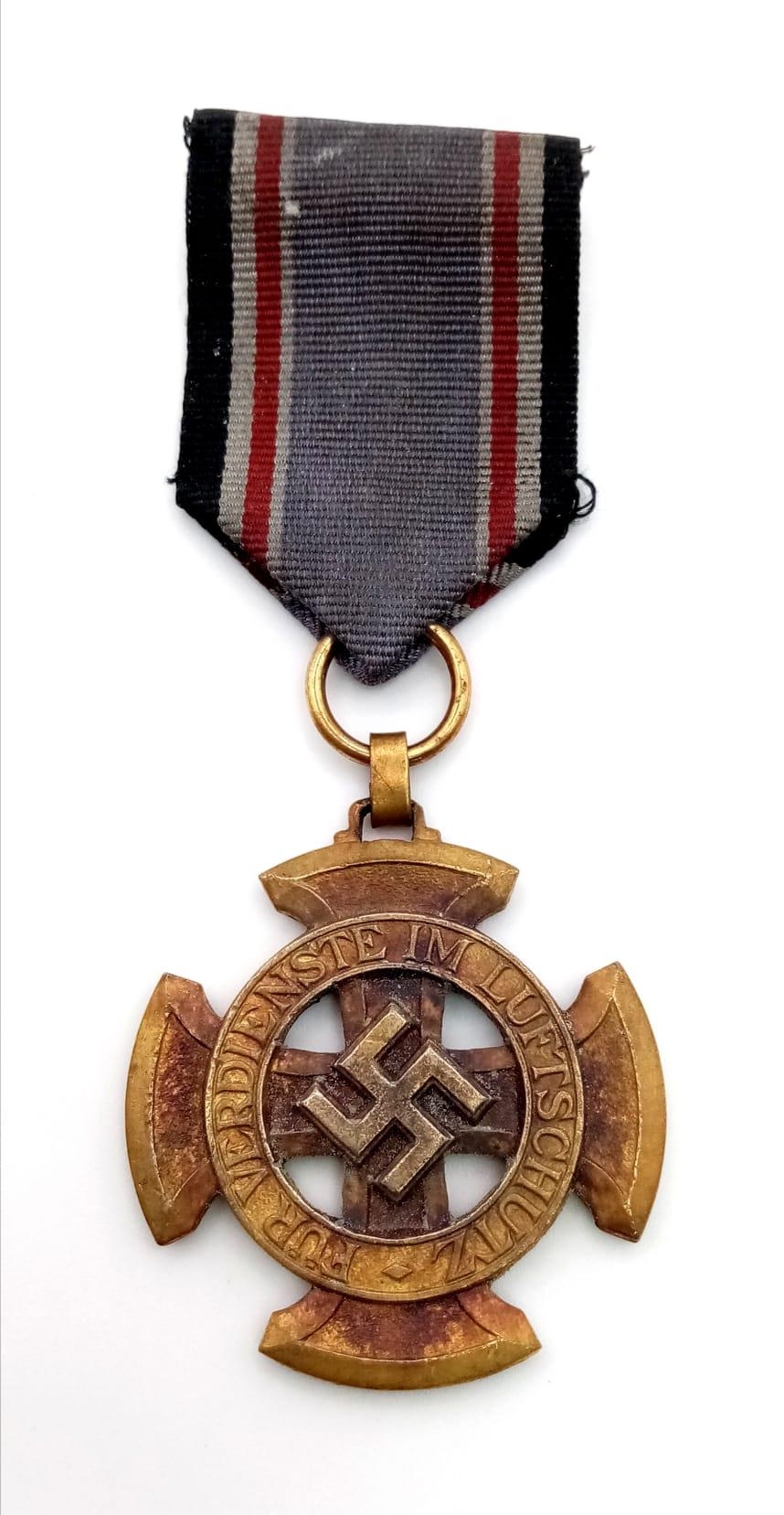 WW2 German 1st Class Luftschutz Medal – a hard to find award.