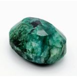 340 Ct Massive Size Natural Emerald, Oval Shape, GLI Certified