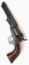 A Rare Antique Colt Black Powder Model 1849 Pocket Revolver. This .31 calibre gun was manufactured