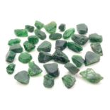 59.15 Ct Rough Tsavorite Garnet Lot, GLI Certified.