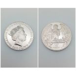 A Mint Condition 2018 Silver ‘Lest We Forget’ Angel Figure 5 Coin in Original Capsule