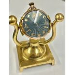 Vintage gents 9ct gold pocket watch with Masonic dial & stand , working but sold with no guarantees