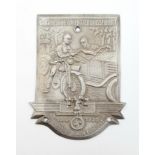 A Vintage 1935 Alloy Car Plaque Motor-brigade Berlin . 9cm Length