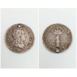 George 1 1717 Maundy 4 Penny Piece